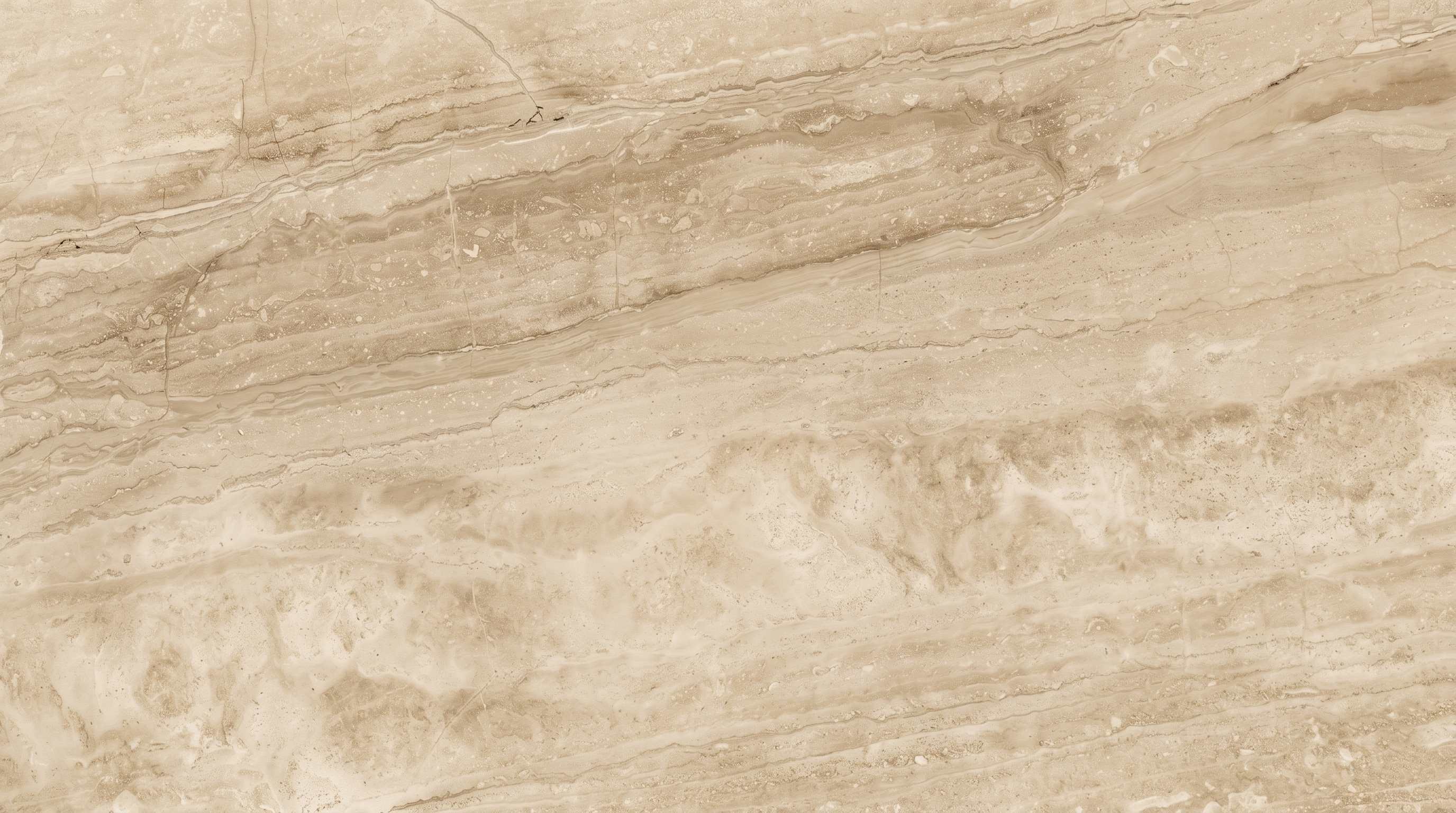 Premium Dyna Imported Marble featuring sweeping directional veins in warm beige and brown tones. High-quality polished slab supplied wholesale in Kishangarh.